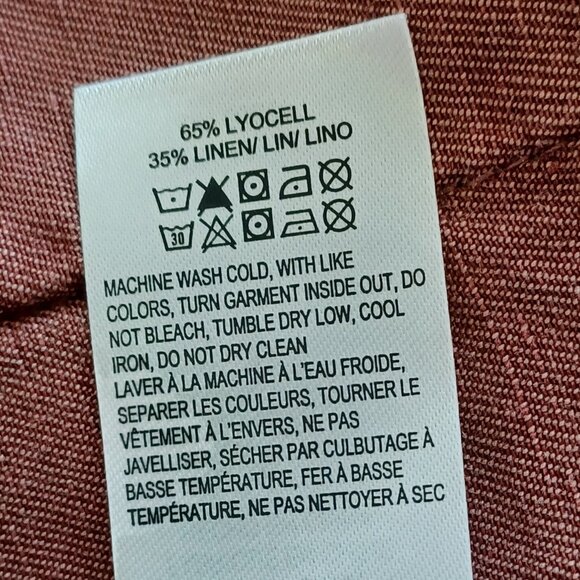 Lucky Brand Utility Anorak Hooded Linen Blend Jacket Size Large - Picture 9 of 9